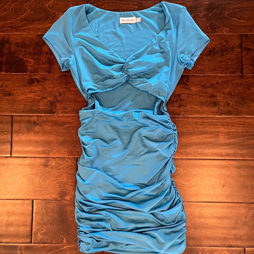 ThatSoFetch Blue Mini Dress